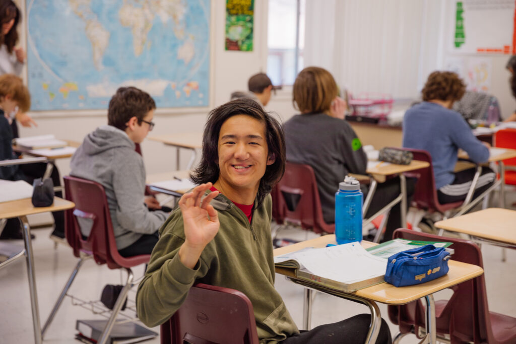 special student smiling